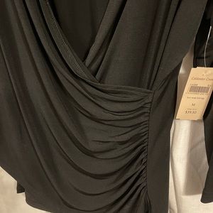 Black pullover blouse